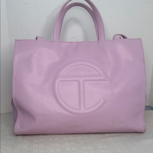 TELFAR 
Vegan Leather Medium Shopping Bag Lavender - Picture 5 of 16